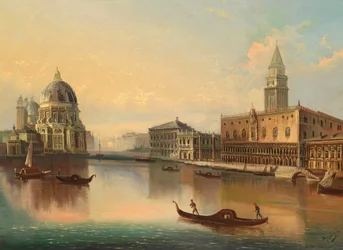 Scene from Venice with View of Santa Maria della Salute